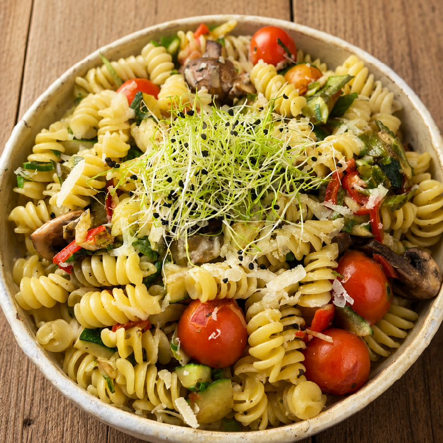 Pasta con Verduras Salteadas