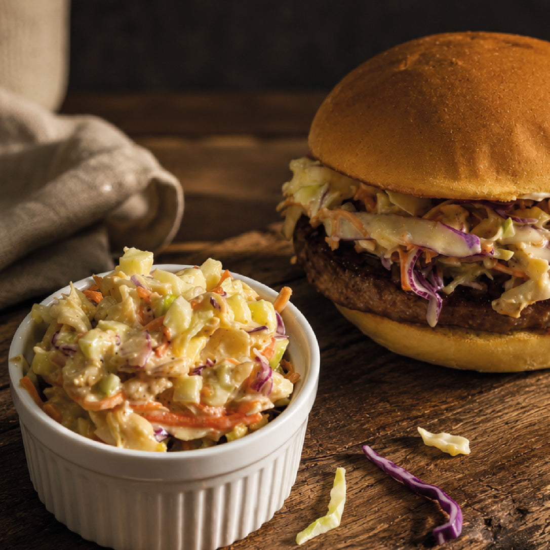 Hamburguesa con Coleslaw: una receta fresca y llena de sabor
