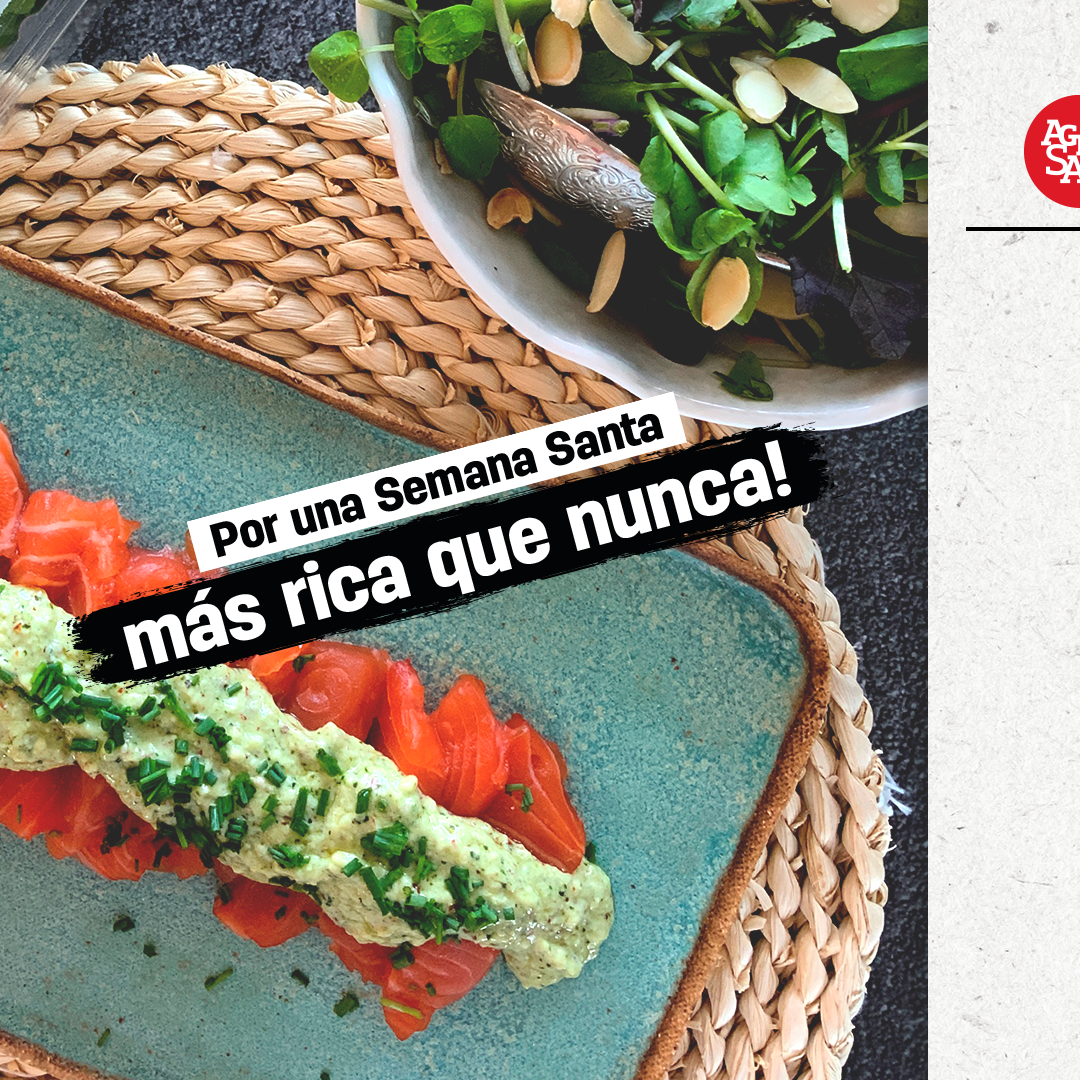 Tiradito de salmón con pesto de berros