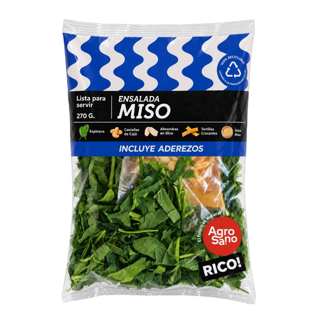 Ensalada Miso Espinaca 270gr