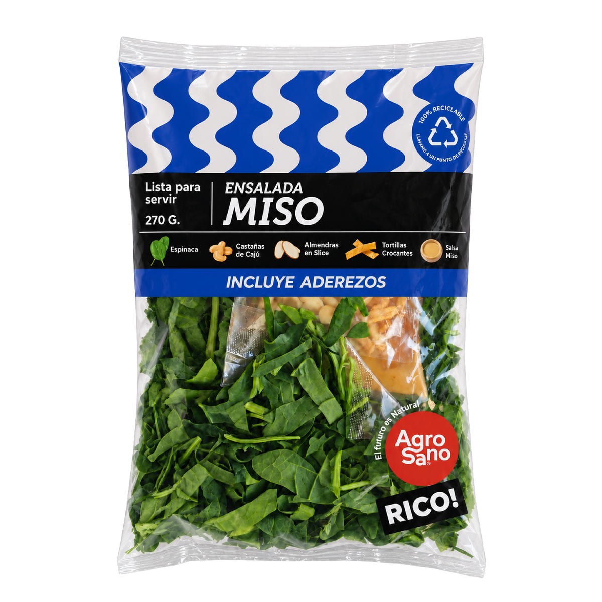 Ensalada Miso Espinaca 270gr