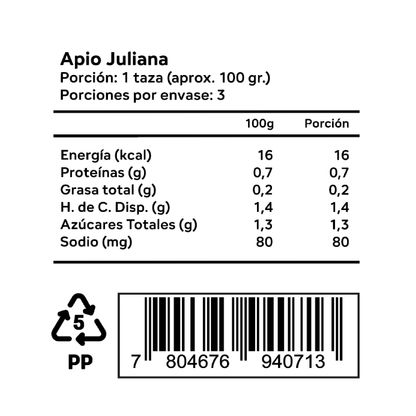 Apio juliana bolsa 300gr