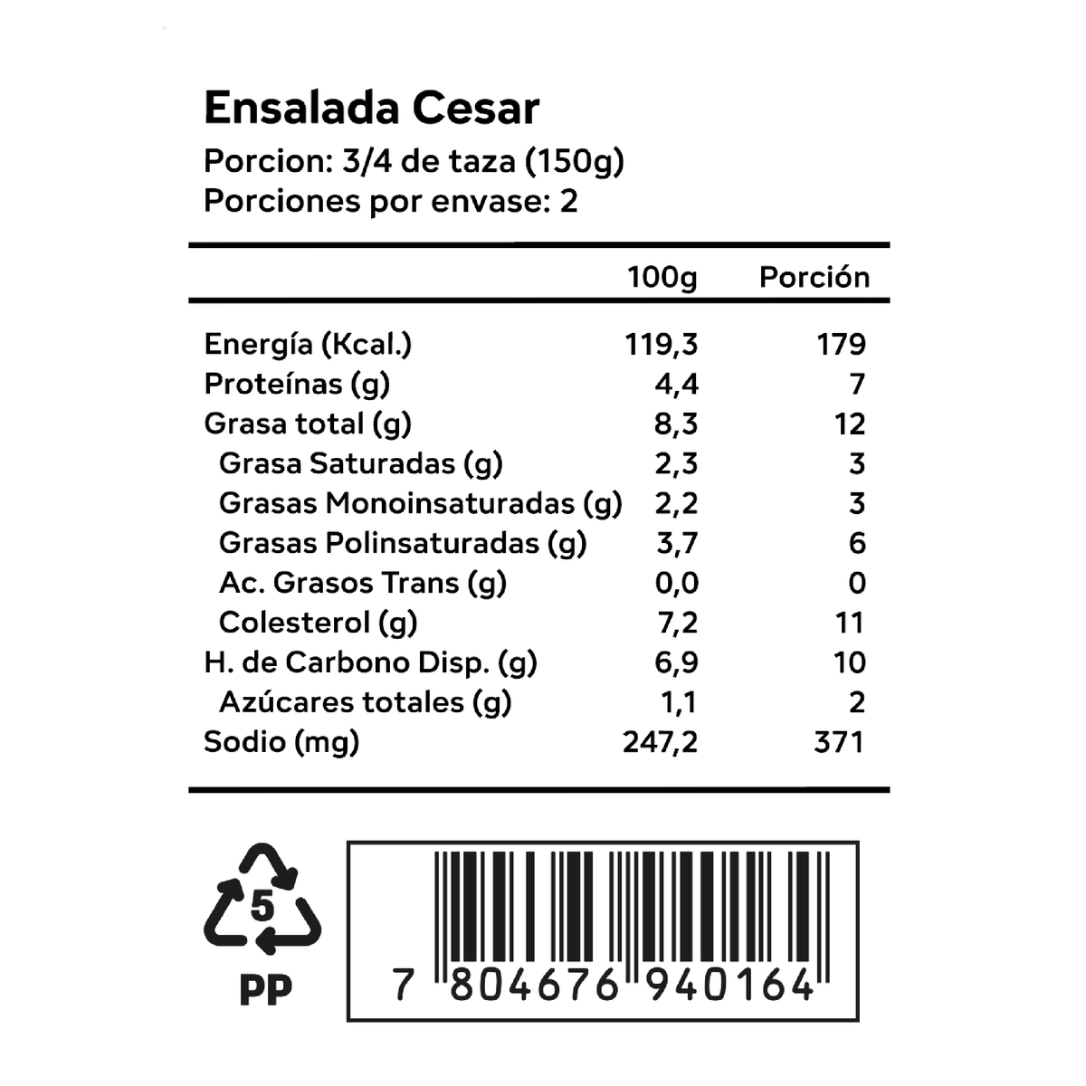 Ensalada César 300gr