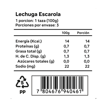 Lechuga Escarola 300gr | 600gr