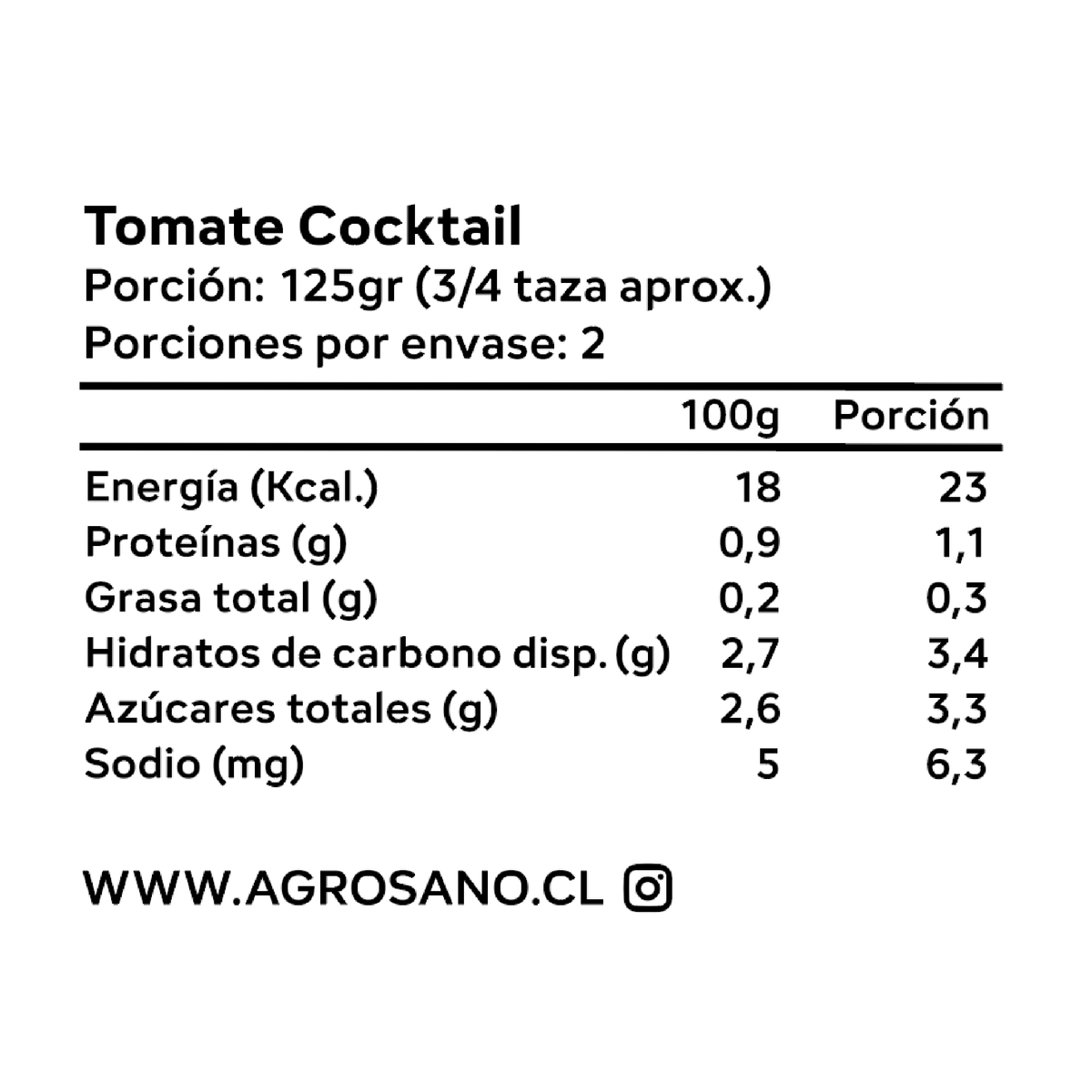Tomate Cherry (Cocktail) 250 grs