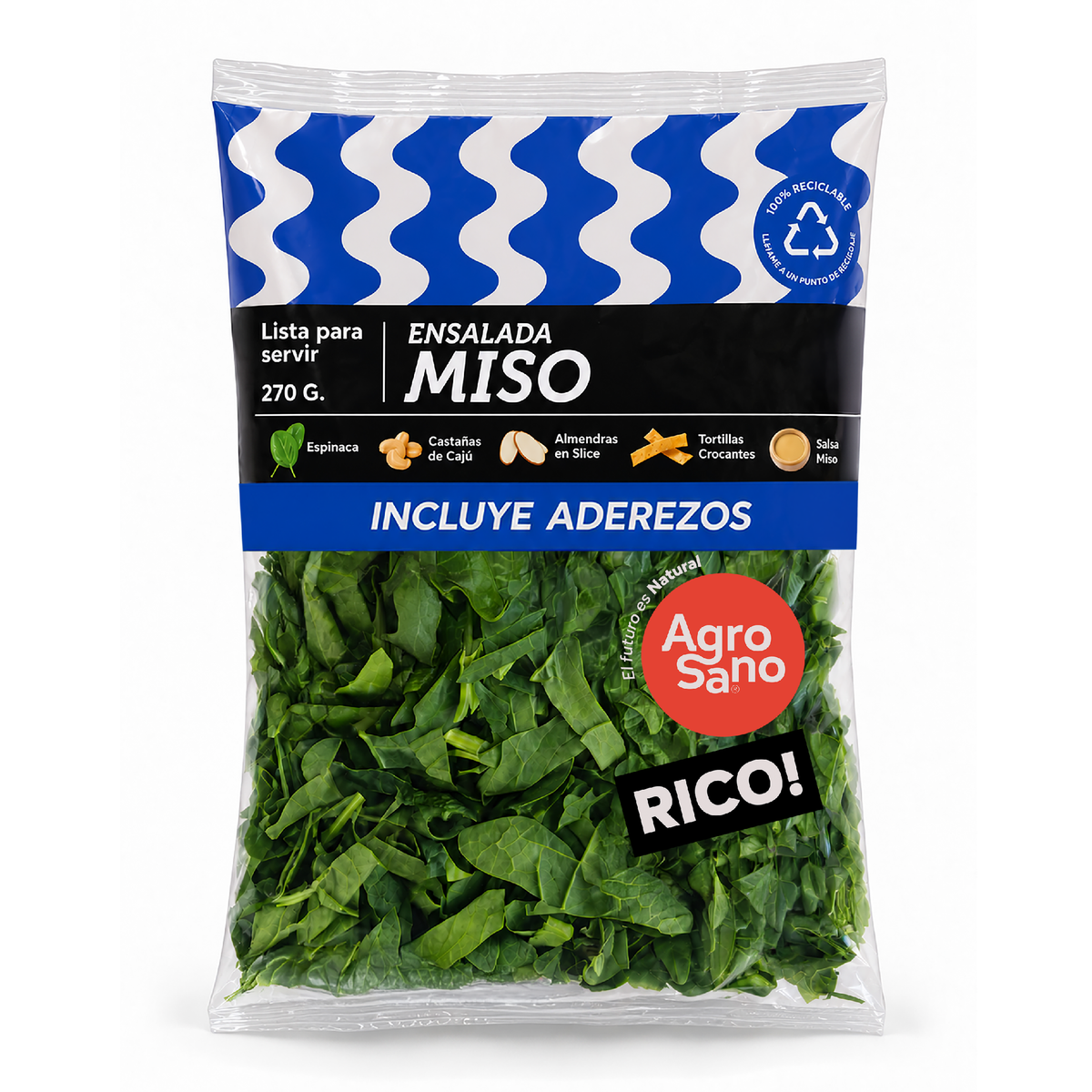 Ensalada Miso Espinaca 270gr