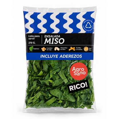 Ensalada Miso Espinaca 270gr