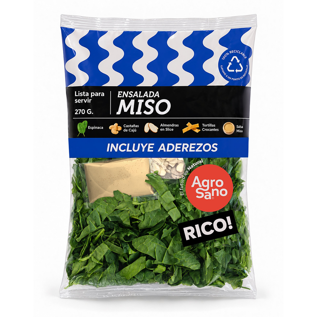 Ensalada Miso Espinaca 270gr