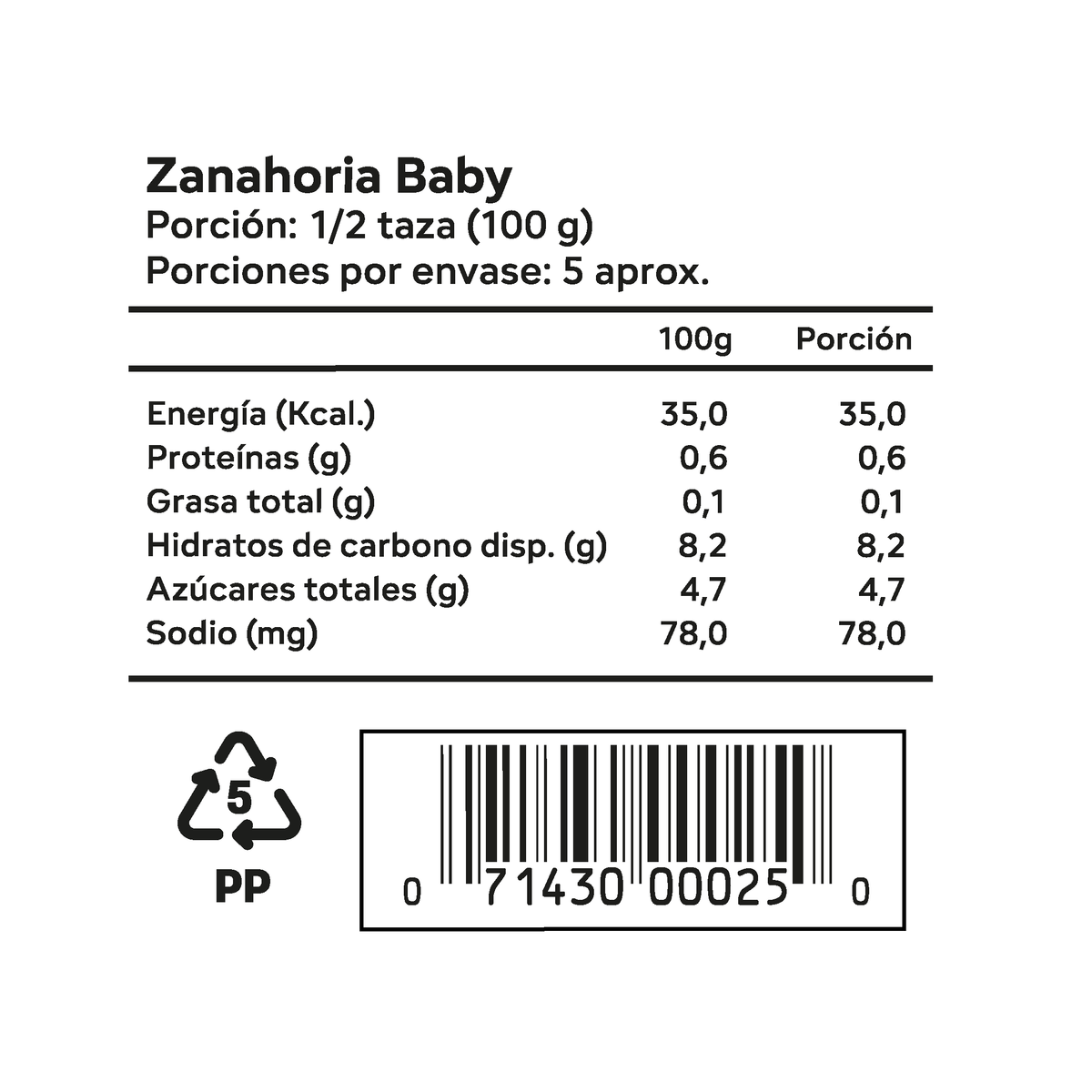 Zanahoria Baby 454gr