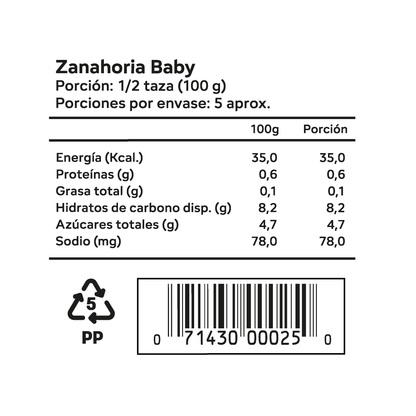 Zanahoria Baby 454gr